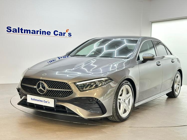 Used 2024 Mercedes-Benz A Class 2.0 A200d AMG Line (Executive) Saloon 4dr Diesel 8G-DCT Euro 6 (s/s) (150 ps) Grey at #sitename#