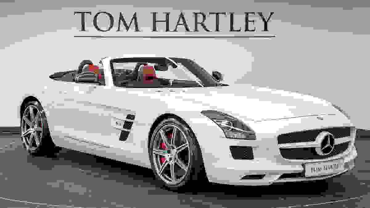Used 2012 Mercedes-Benz SLS AMG Roadster Performance Studio Edition Designo Mystic White at Tom Hartley