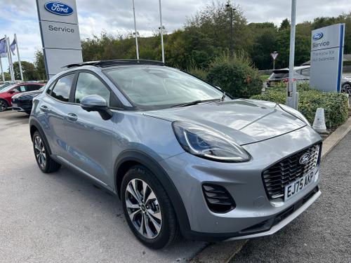 Used 2025 Ford Puma 1.0 MHEV TITANIUM MILD HYBRID MEGA SPEC Solar Silver at Lawtons of Tadcaster