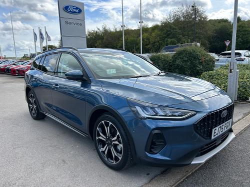 Used 2025 Ford Focus 1.0 MHEV ACTIVE X EDITION 155PS MILD HYBRID AUTO ESTATE MEGA SPEC Chrome Blue at Lawtons of Tadcaster