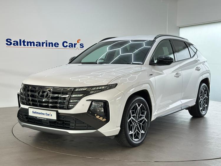 Used 2024 Hyundai TUCSON 1.6 h T-GDi N Line SUV 5dr Petrol Hybrid Auto Euro 6 (s/s) (230 ps) Atlas White at #sitename#