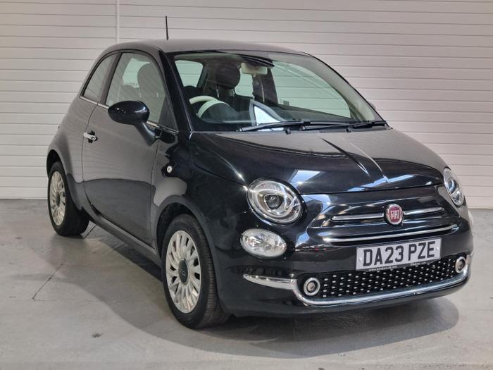 Used 2023 Fiat 500 1.0 MHEV Hatchback 3dr Petrol Manual Euro 6 (s/s) (70 bhp) Black at Windsors of Wallasey