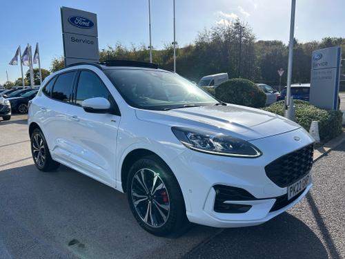 Used 2022 Ford Kuga 2.5 PHEV ST-LINE X EDITION 225PS PLUG-IN HYBRID AUTO Frozen White at Lawtons of Tadcaster