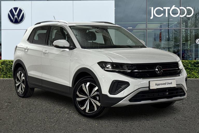 Used 2025 VOLKSWAGEN T-Cross 1.0 TSI Match SUV 5dr Petrol Manual Euro 6 (s/s) (115 ps) White at JCT600