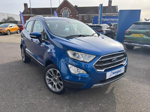 Used 2019 Ford EcoSport 1.0T EcoBoost GPF Titanium SUV 5dr Petrol Auto Euro 6 (s/s) (125 ps) Lightning Blue at Dinnages