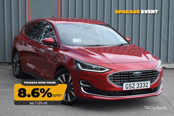 Used 2022 Ford FOCUS 1.0 EcoBoost Hybrid mHEV 155 Titanium Vig 5dr Auto Red at SERE Motors