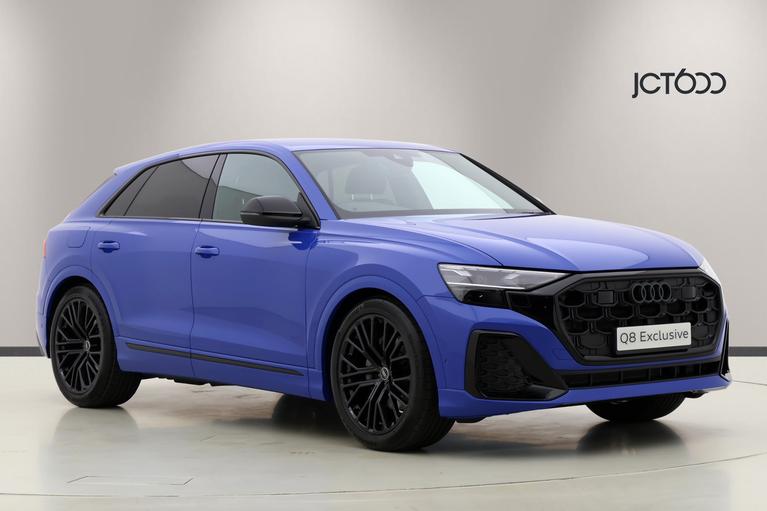 Used ~ Audi Q8 Audi Q8 SUV Black Edition 50 T Audi exclusive Nogaro Blue at JCT600