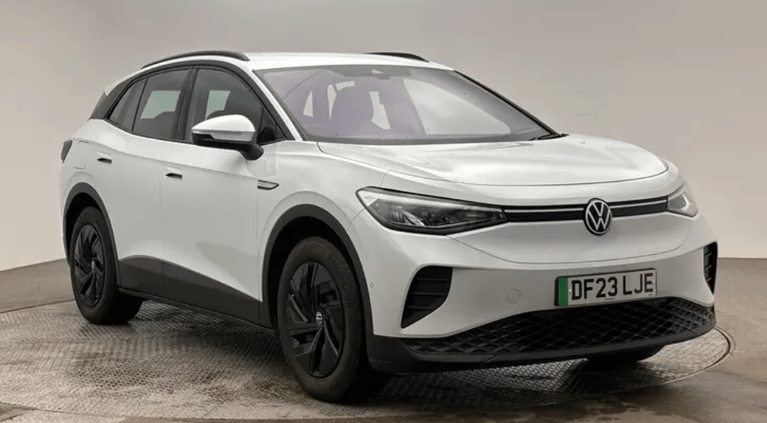 Used 2023 VOLKSWAGEN ID.4 Pure 52kWh Life SUV 5dr Electric Auto (148 ps) White at JCT600