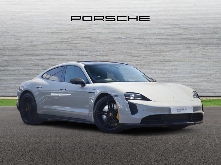 Used 2021 PORSCHE Taycan Performance Plus 93.4kWh Turbo S Saloon 4dr Electric Auto 4WD (761 ps) Grey at JCT600