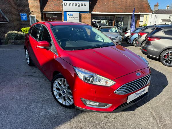 Used 2017 Ford Focus 1.5T EcoBoost Titanium X Hatchback 5dr Petrol Manual Euro 6 (s/s) (182 ps) Candy Red at Dinnages