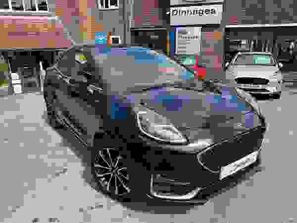 Used 2022 Ford Puma 1.0T EcoBoost MHEV ST-Line Vignale SUV 5dr Petrol Hybrid Manual Euro 6 (s/s) (125 ps) Agate Black at Dinnages