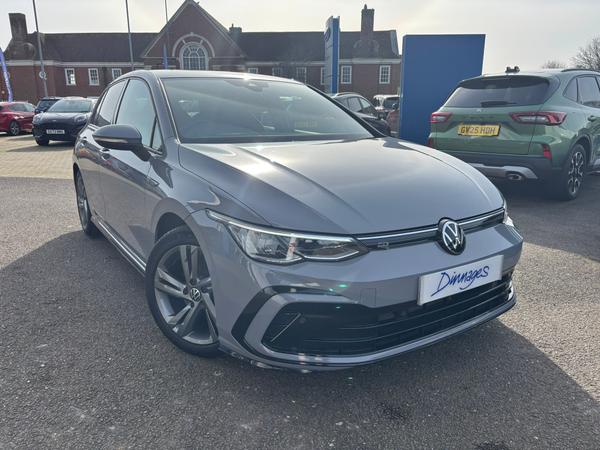 Used 2022 Volkswagen Golf 1.5 eTSI MHEV R-Line Hatchback 5dr Petrol Hybrid DSG Euro 6 (s/s) (150 ps) Grey at Dinnages