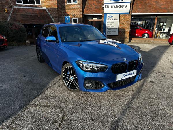 Used 2019 BMW 1 Series 1.5 118i GPF M Sport Shadow Edition Hatchback 5dr Petrol Auto Euro 6 (s/s) (136 ps) Blue at Dinnages