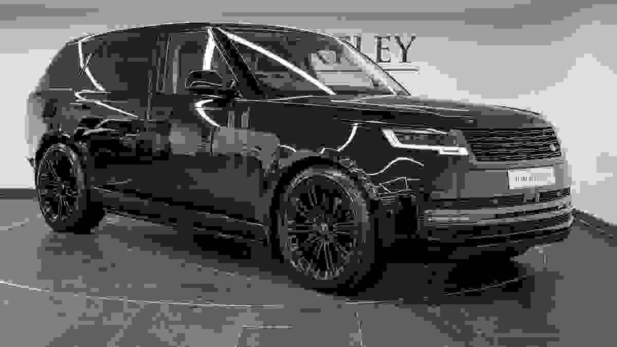 Used 2022 Land Rover Range Rover D350 Autobiography LWB 7 Seat SVO Bespoke Ultra Metallic Gloss Ligurian Black at Tom Hartley