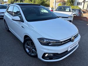 Used 2019 Volkswagen Polo 1.0 TSI GPF R-Line Hatchback 5dr Petrol Manual Euro 6 (s/s) (95 ps) Pure White at MJ Warner