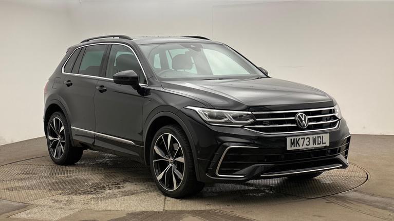 Used 2023 VOLKSWAGEN Tiguan 1.4 TSI 13kWh R-Line SUV 5dr Petrol Plug-in Hybrid DSG Euro 6 (s/s) (245 ps) Black at JCT600