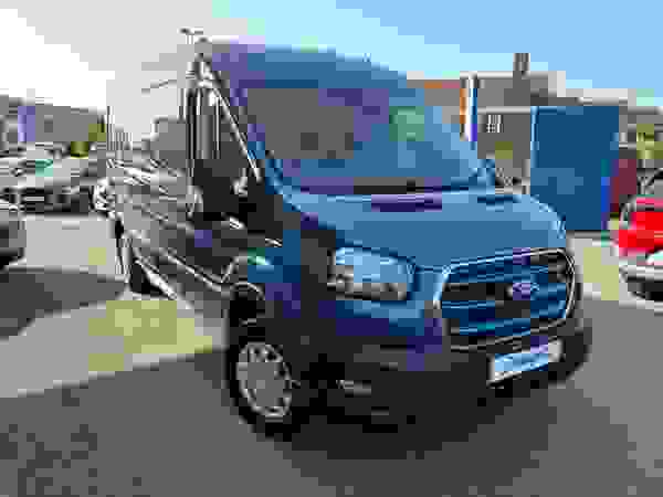 Used 2024 Ford E-Transit 350 68kWh Trend Panel Van 5dr Electric Auto RWD L3 H2 (184 ps) Chrome Blue at Dinnages