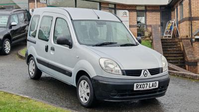 Used 2007 Renault Kangoo 1.2 16v 75 Authentique Wheelchair Accessible Vehicle **VERY LOW MILEAGE, ULEZ COMPLIANT, 6 MONTHS MECHANICAL WARRNTY INCLUDED** at Motorhouse Coleford