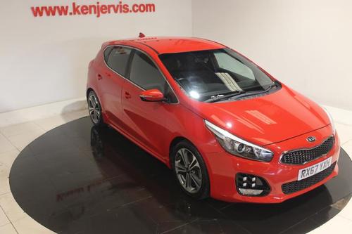 Used 2017 Kia Ceed 1.6 CRDi GT-Line Hatchback 5dr Diesel Manual Euro 6 (s/s) (134 bhp) Red at Ken Jervis