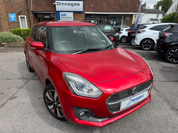 Used 2017 Suzuki Swift 1.0 Boosterjet SHVS SZ5 Hatchback 5dr Petrol Hybrid Manual Euro 6 (s/s) (111 ps) Red at Dinnages