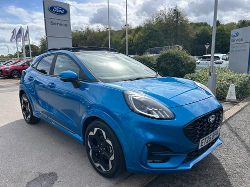 Used 2025 Ford Puma 1.0 MHEV ST-LINE X MILD HYBRID MEGA SPEC Digital Aqua Blue at Lawtons of Tadcaster