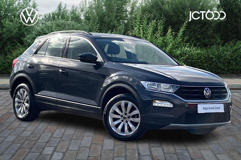 Used 2021 VOLKSWAGEN T-Roc 1.0 TSI 110 SE 5dr Grey at JCT600