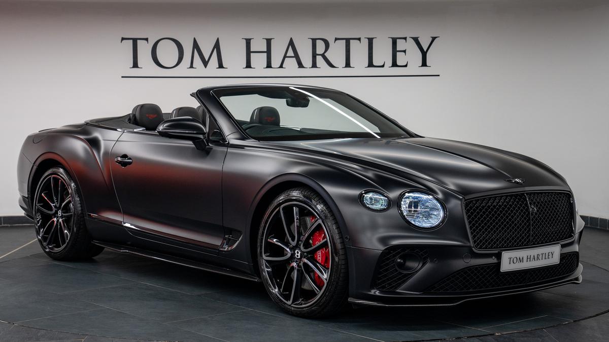 Used 2021 Bentley Continental GTC V8 Mulliner Onyx Black Metallic (Satin PPF) at Tom Hartley