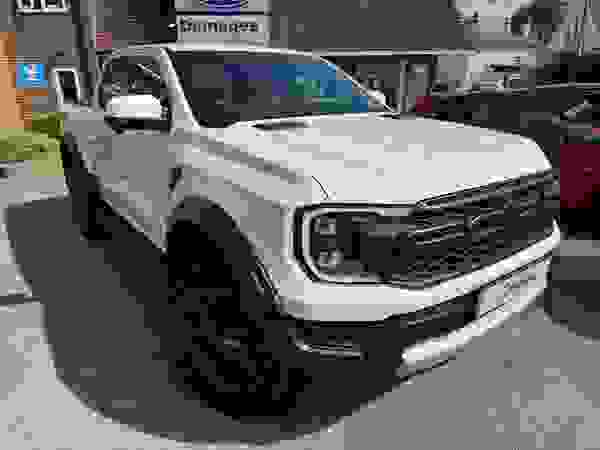 Used 2024 Ford Ranger 2.0 EcoBlue Raptor Pickup Double Cab 4dr Diesel Auto 4WD Euro 6 (s/s) (210 ps) Frozen White at Dinnages