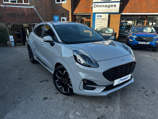 Used 2023 Ford Puma 1.0T EcoBoost MHEV ST-Line X SUV 5dr Petrol Hybrid Manual Euro 6 (s/s) (125 ps) Grey Matter at Dinnages
