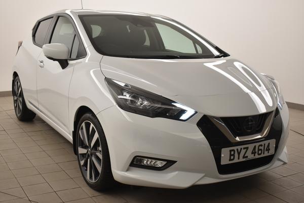Used 2022 Nissan MICRA 1.0 IG-T 92 Tekna 5dr White at SERE Motors