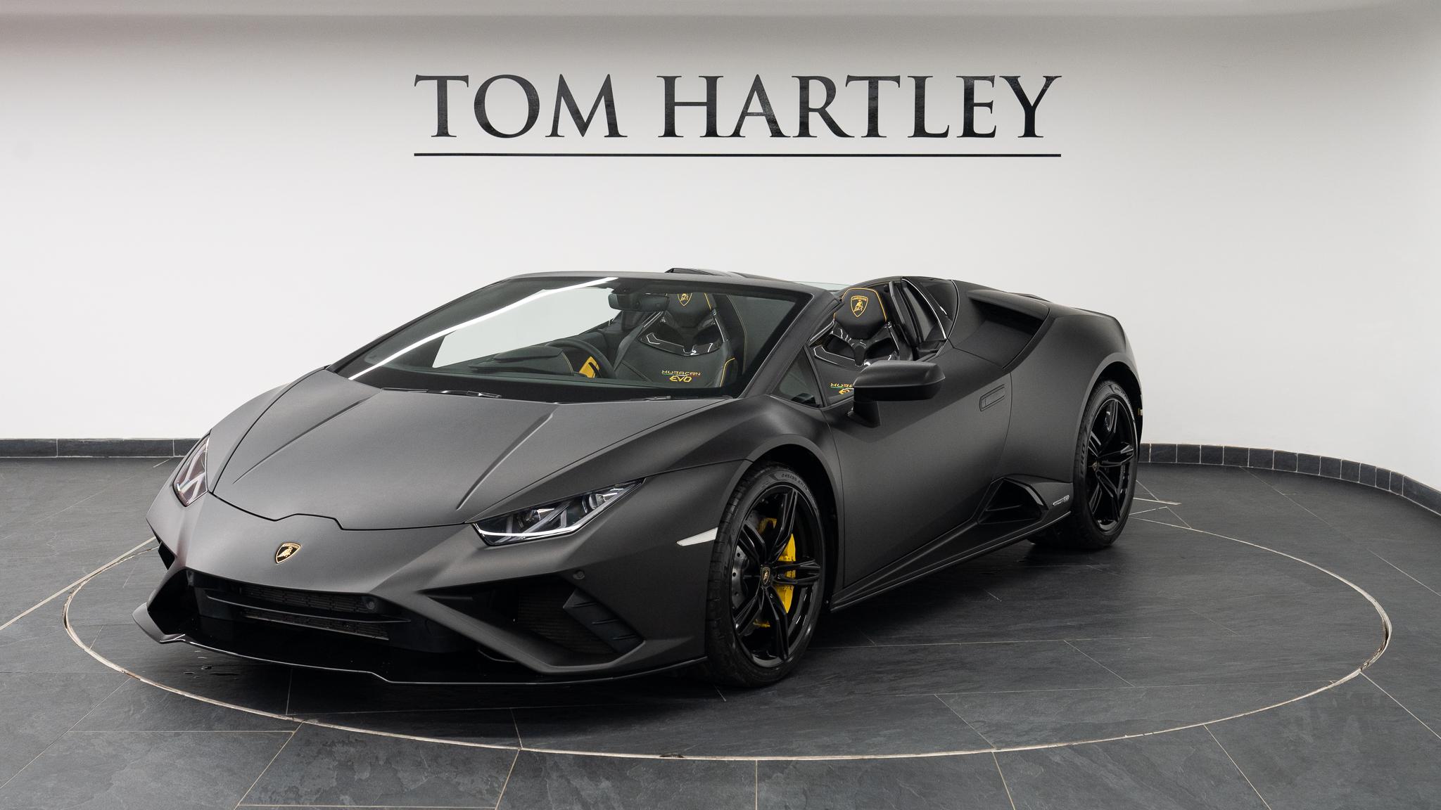 Onregelmatigheden donderdag Ontslag nemen Used 2021 Lamborghini HURACAN LP 610-2 EVO SPYDER £POA 2,000 miles Matt  Black Vinyl Wrap | Tom Hartley
