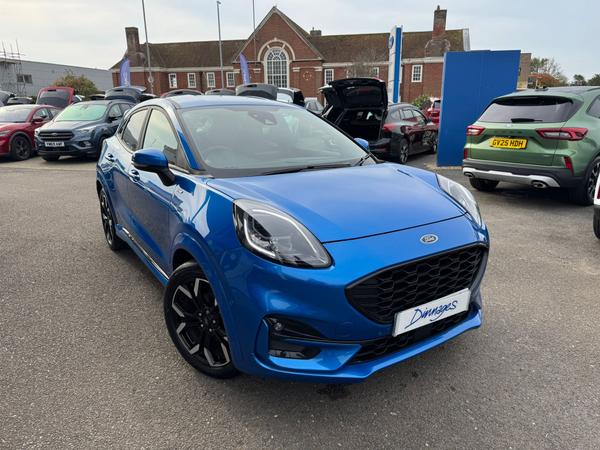 Used 2023 Ford Puma 1.0T EcoBoost MHEV ST-Line X SUV 5dr Petrol Hybrid Manual Euro 6 (s/s) (125 ps) Desert Island Blue at Dinnages