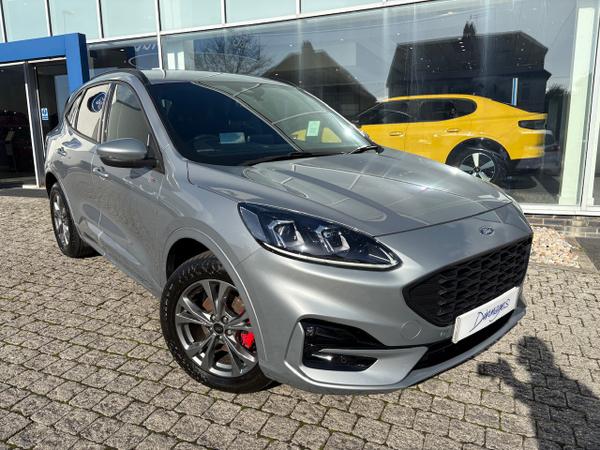 Used 2022 Ford Kuga 2.5 EcoBoost Duratec 14.4kWh ST-Line SUV 5dr Petrol Plug-in Hybrid CVT Euro 6 (s/s) (225 ps) Solar Silver at Dinnages