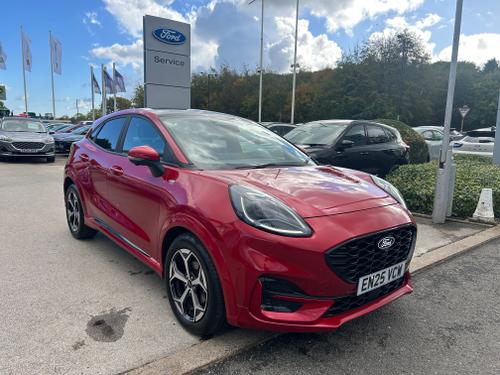 Used 2025 Ford Puma 1.0 MHEV ST-LINE MILD HYBRID MEGA SPEC LOW MILEAGE Fantastic Red at Lawtons of Tadcaster