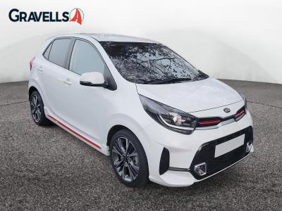 Used 2023 Kia PICANTO 1.0 DPi GT-Line Hatchback 5dr Petrol Manual Euro 6 (s/s) (66 bhp) CLEAR WHITE at Gravells