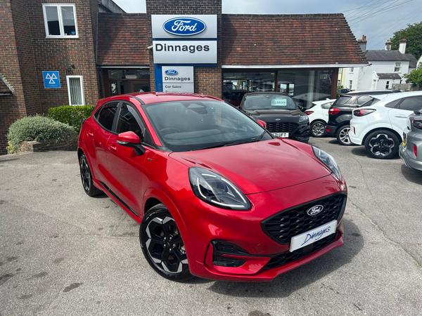 Used 2025 Ford Puma 1.0T EcoBoost MHEV ST-Line X SUV 5dr Petrol Hybrid Manual Euro 6 (s/s) (125 ps) at Dinnages