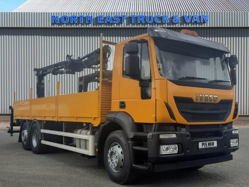 Used 2016 Iveco STRALIS AD260 26T CRANE WAGON [P15MKM] YELLOW at North East Truck & Van