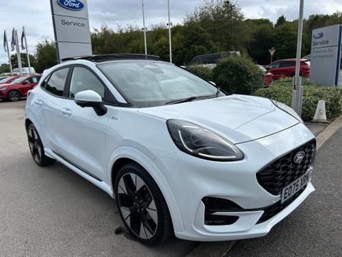 Used 2025 Ford Puma 1.0 MHEV ST-LINE X MILD HYBRID MEGA SPEC Frozen White at Lawtons of Tadcaster