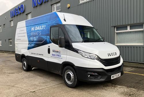 Used 2024 Iveco DAILY Panel Van 3520L EX DEMO [NV73UAT] White at North East Truck & Van