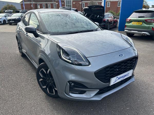 Used 2022 Ford Puma 1.0T EcoBoost MHEV ST-Line X SUV 5dr Petrol Manual Euro 6 (s/s) (155 ps) Solar Silver at Dinnages