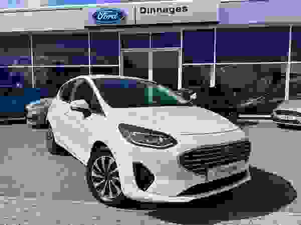 Used 2023 Ford Fiesta 1.0T EcoBoost Titanium Hatchback 5dr Petrol Manual Euro 6 (s/s) (100 ps) Frozen White at Dinnages