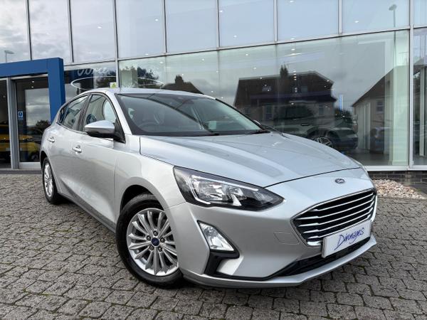 Used 2021 Ford Focus 1.0T EcoBoost Titanium Edition Hatchback 5dr Petrol Manual Euro 6 (s/s) (125 ps) Moondust Silver at Dinnages