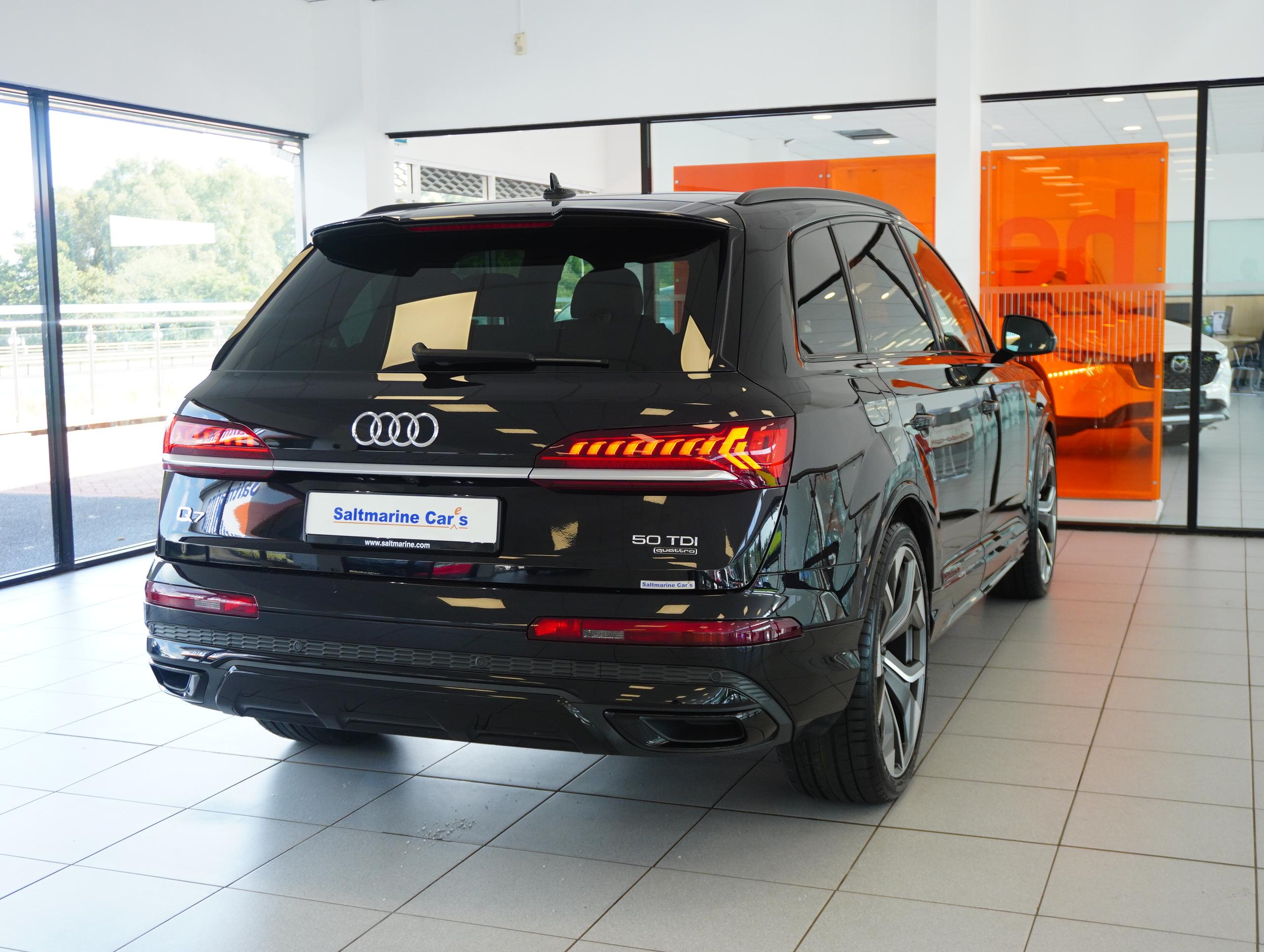 Used 2020 Audi Q7 TDI QUATTRO S LINE BLACK EDITION MHEV 7 Seat 38 590 52 269 miles BLACK Saltmarine