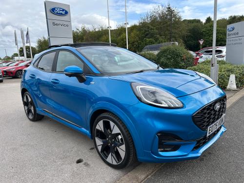 Used 2025 Ford Puma 1.0 MHEV ST-LINE X MILD HYBRID MEGA SPEC Digital Aqua Blue at Lawtons of Tadcaster