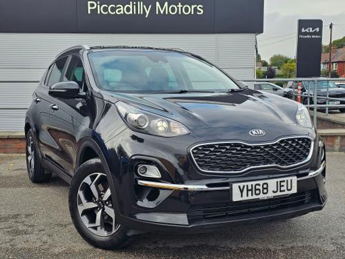 Used 2018 Kia Sportage 1.6 GDi 2 SUV 5dr Petrol Manual Euro 6 (s/s) (130 bhp) Black at Piccadilly Motors