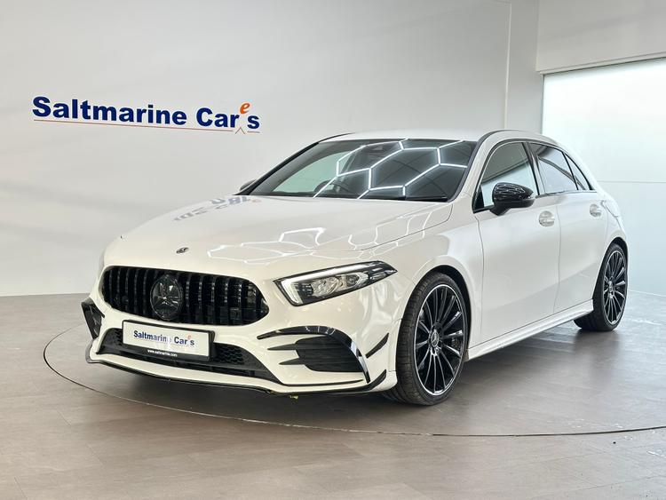 Used 2019 Mercedes-Benz A Class 1.5 A180d AMG Line Hatchback 5dr Diesel 7G-DCT Euro 6 (s/s) (116 ps) Polar White at #sitename#
