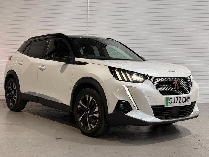Used 2022 Peugeot E-2008 50kWh GT SUV 5dr Electric Auto (7kW Charger) (136 ps) White at Gravells