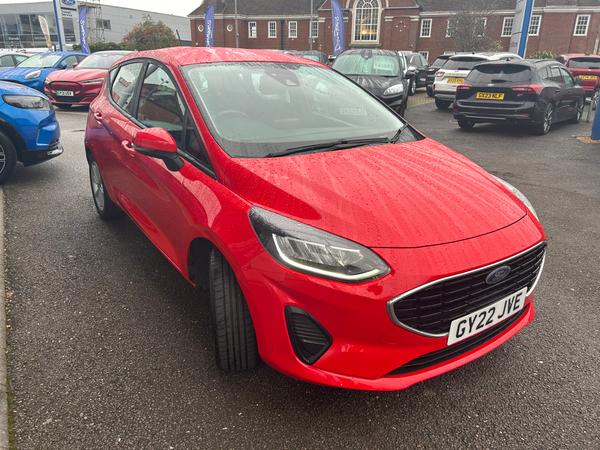 Used 2022 Ford Fiesta 1.0T EcoBoost MHEV Trend Hatchback 5dr Petrol Hybrid Manual Euro 6 (s/s) (125 ps) Race Red at Dinnages