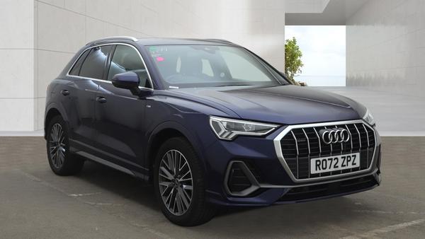 Used 2022 Audi Q3 40 TDI 200 Quattro S Line 5dr S Tronic Blue at SERE Motors
