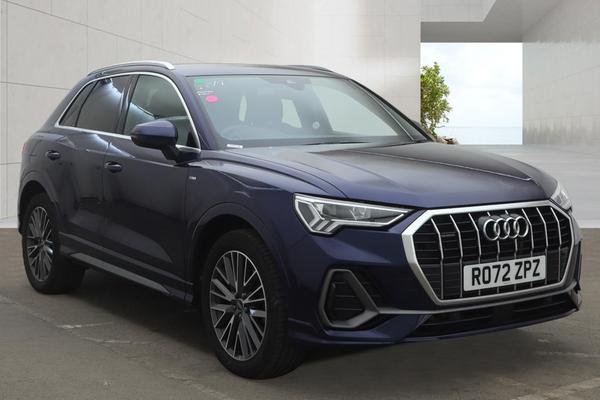 Used 2022 Audi Q3 40 TDI 200 Quattro S Line 5dr S Tronic Blue at SERE Motors
